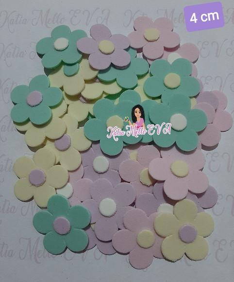 Flores Em Eva 4 Cm Candy Color