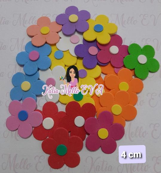 Flores em Eva 4 cm
