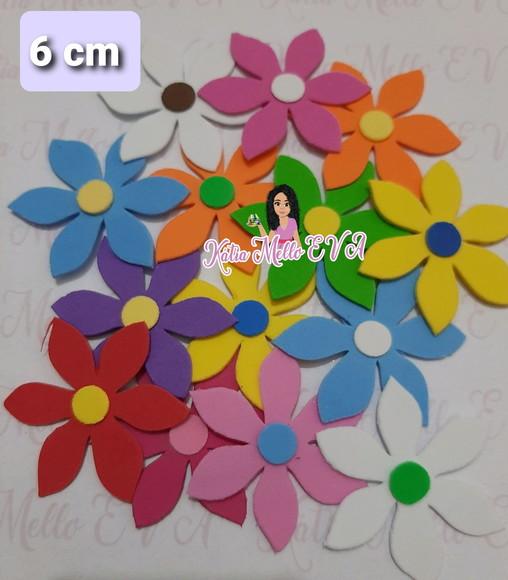 Flores em Eva 6 cm