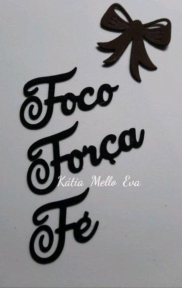 Foco, Força e fé 6.5 cm