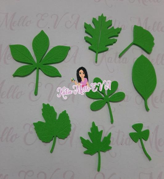 Folhas em eva kit