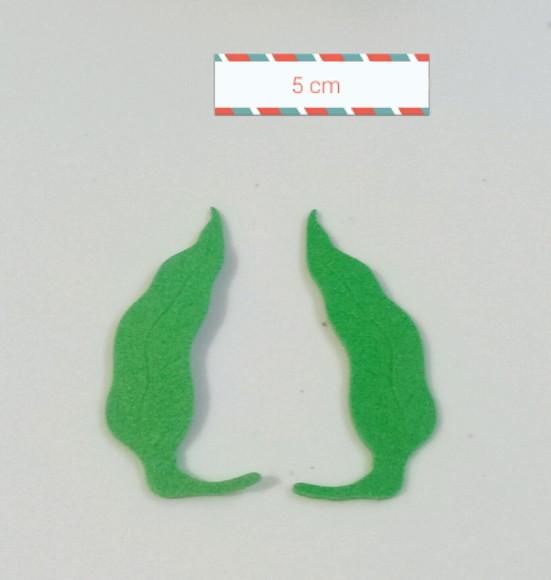Folhas em eva kit 5 cm