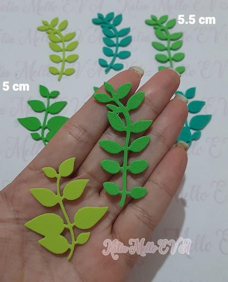 Folhas em Eva Kit 5 cm