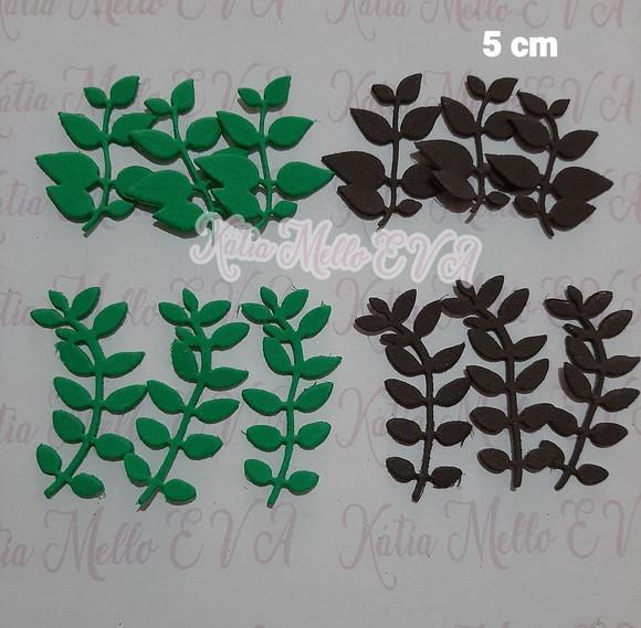 Folhas em Eva Kit 5 cm