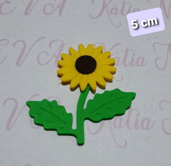 girassol em eva 5 cm