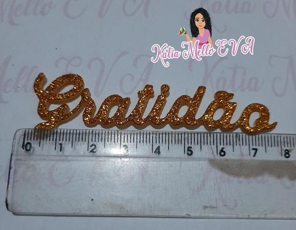Gratidão em eva 7.5 cm