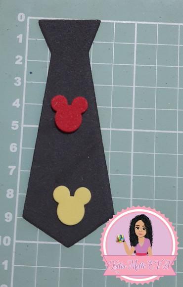 Gravata do Mickey 10 cm Kit