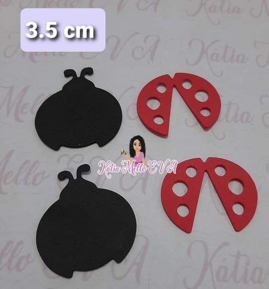 Joaninha em Eva 3,5 cm Kit Pegue e Monte