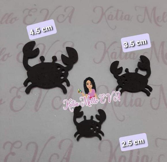 Kit em Eva 4. 5 cm Caranguejo