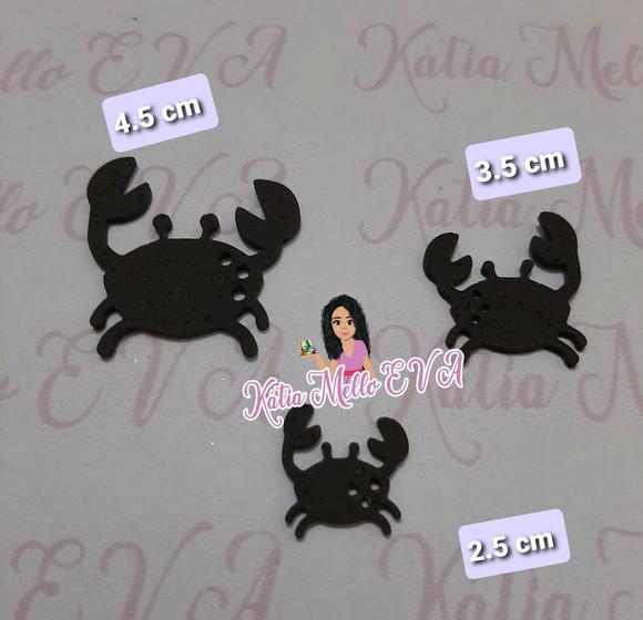Kit em Eva 4 ,5 cm caranguejo