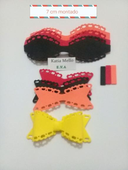 Lacinhos em eva 7 cm