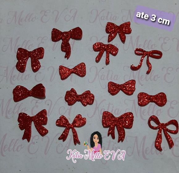 Lacinhos em eva ate 3 cm kit