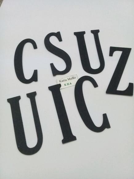 letras em eva 10 cm