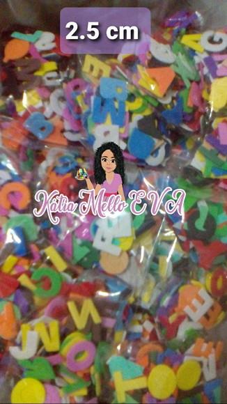 Letras em Eva 2,5 cm