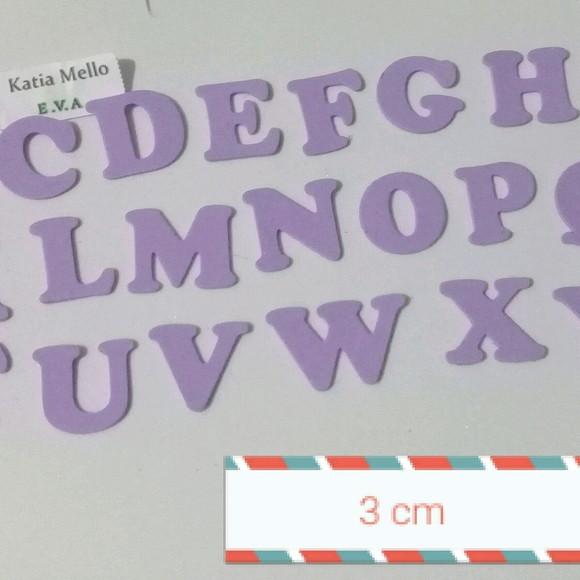 letras em eva 3 cm
