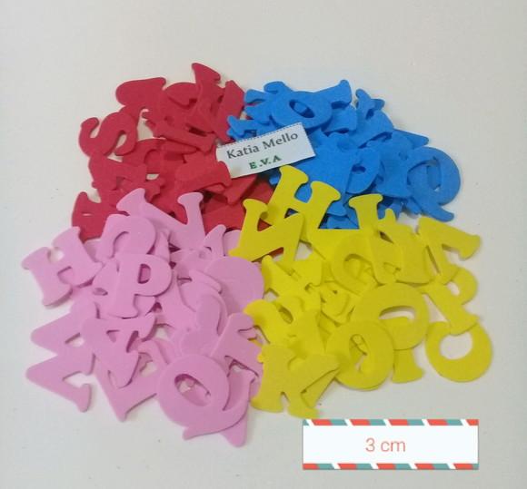 letras em eva 3 cm