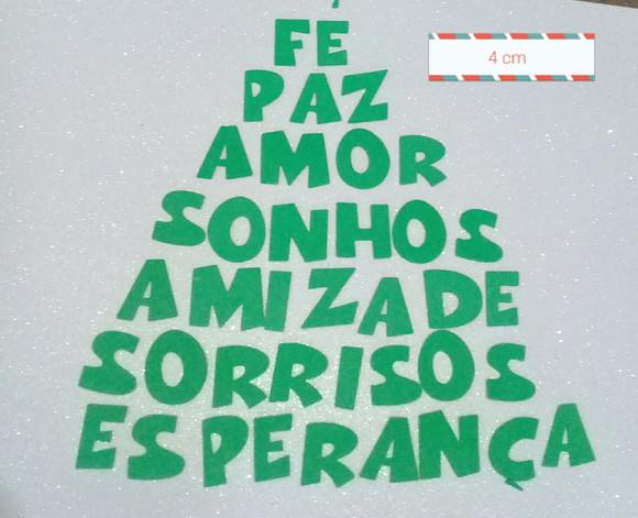 letras em eva 4 cm
