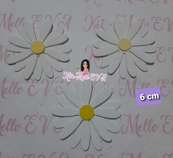 Margaridas em 6 cm eva