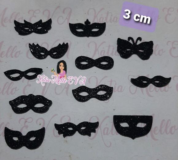 Mascara de Carnaval 3 cm Kit Pet