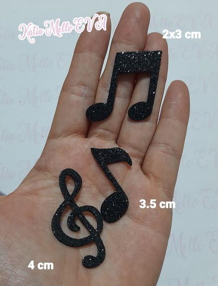Notas Musicais em Eva 12 cm