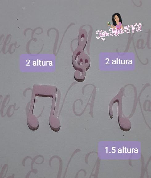 Notas Musicais 2 cm
