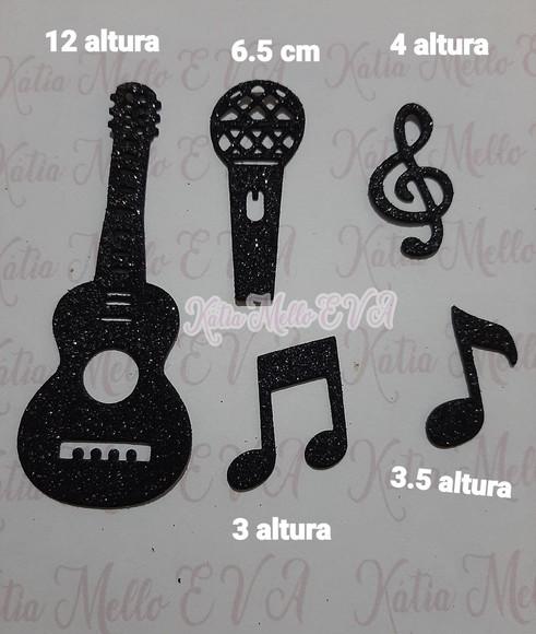 Notas Musicais em Eva 12 cm
