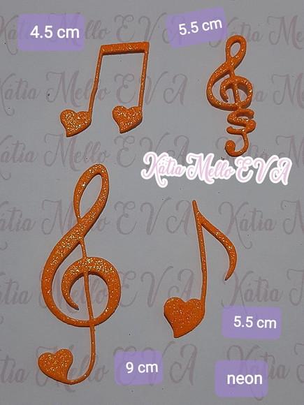 Notas Musicais em Eva Kit Neon