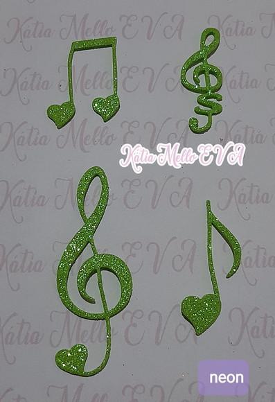 Notas Musicais em Eva Kit Neon