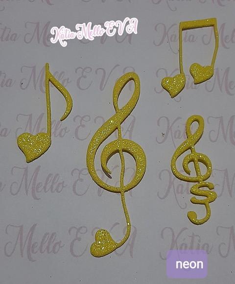 Notas Musicais em Eva Kit Neon