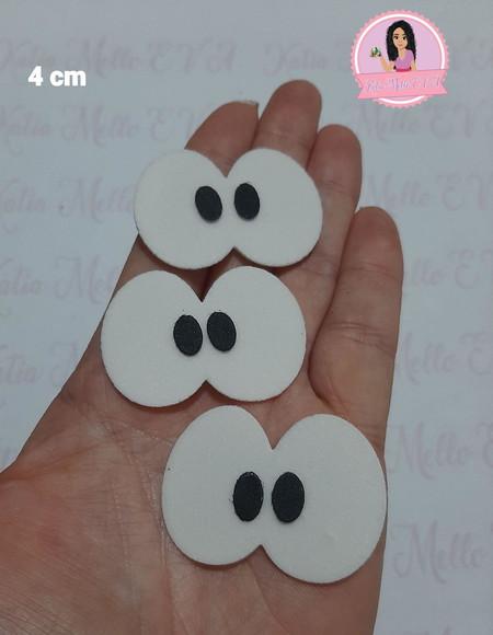 Olhos em eva 4 cm