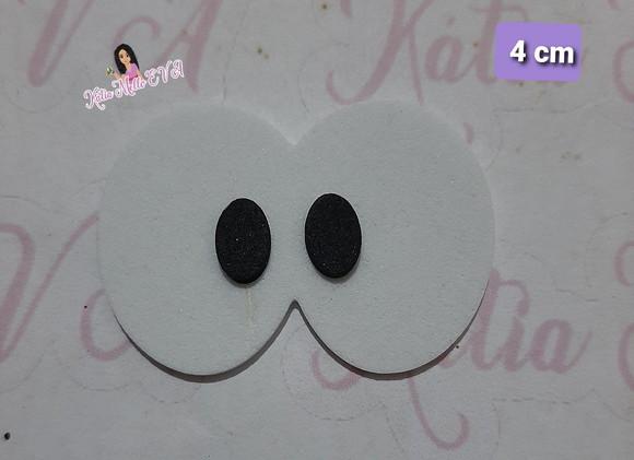 Olhos em eva 4 cm