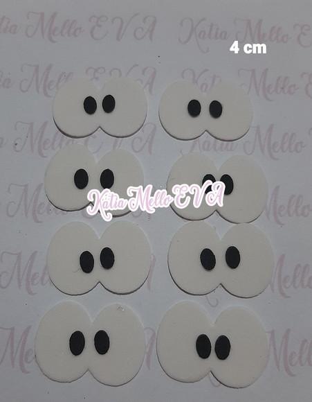 Olhos em eva 4 cm