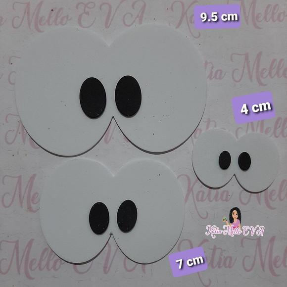 Olhos em eva 9 .5 cm