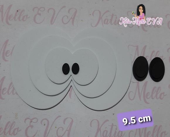 Olhos em eva 9 .5 cm