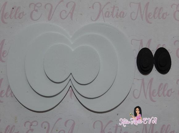 Olhos em eva 9 .5 cm