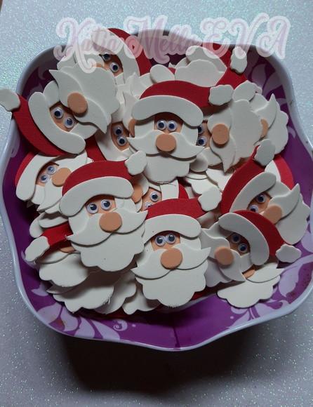 Papai Noel em Eva 6..5 cm Pegue e Monte