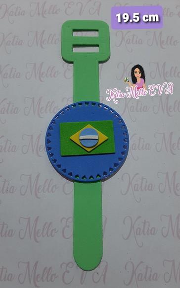 Pulseira 19.5 Cm Em Eva Independência Do Brasil