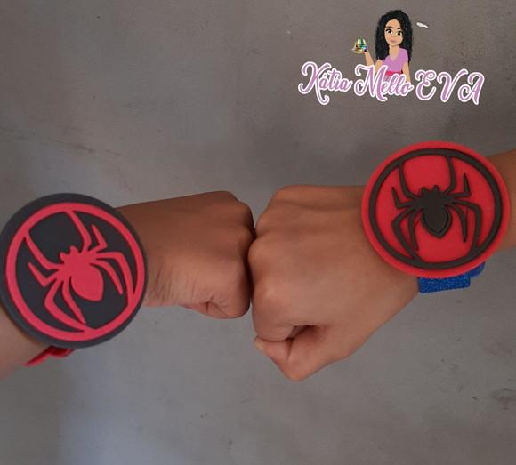 Pulseira 19.5 cm em Eva Pegue e Monte Homem Aranha