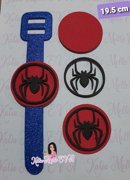 Pulseira 19.5 cm em Eva Pegue e Monte Homem Aranha