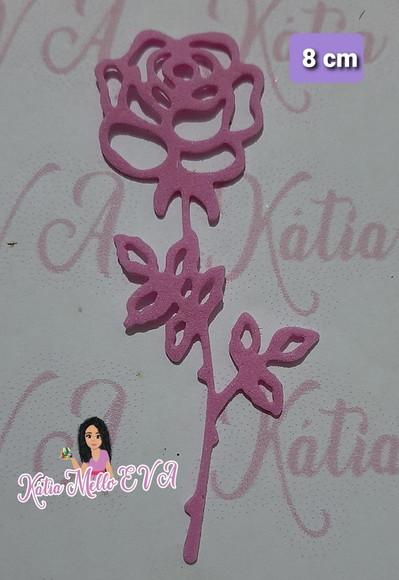 Rosa em eva 8 cm