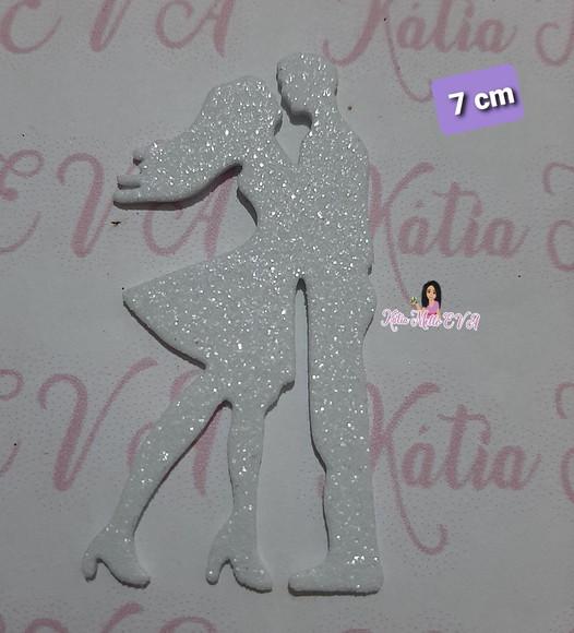 silhueta casal em eva
