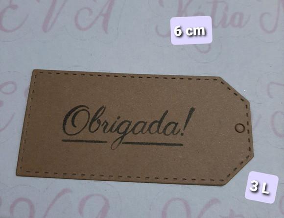 Tags papel kraft 6 cm