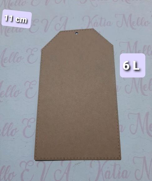 Tags papel kraft 11 cm lisa