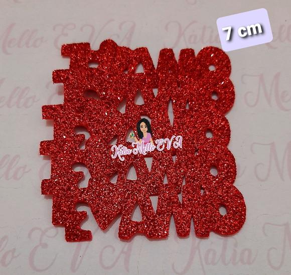 te amo em eva 7cm