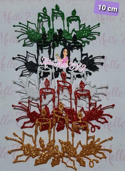 Vela de Natal em Eva 10 cm