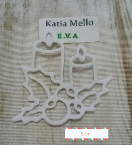 Vela de natal em Eva 6cm