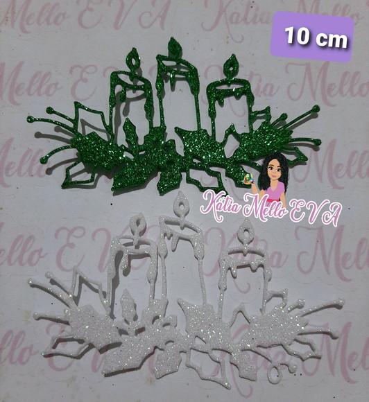 Vela de Natal em Eva 10 cm