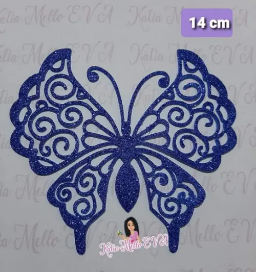14 cm Borboleta