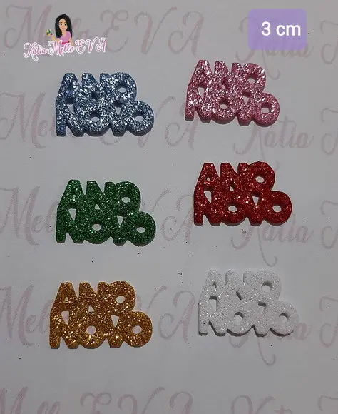 3 cm Ano Novo em Eva