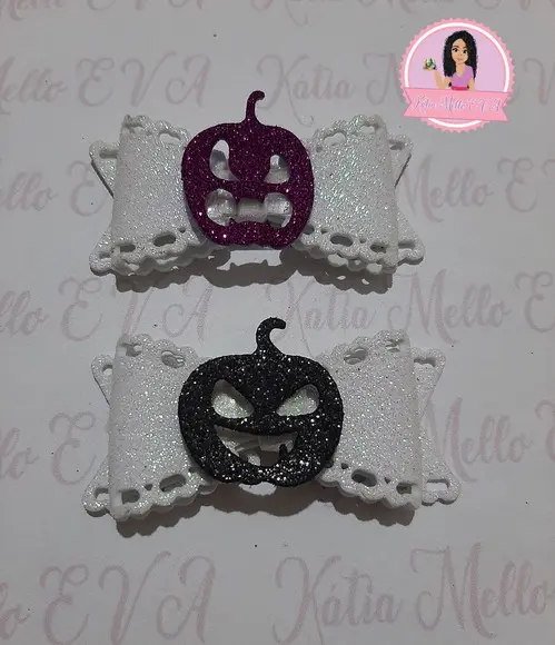 3 cm Halloween em Eva com Gliter